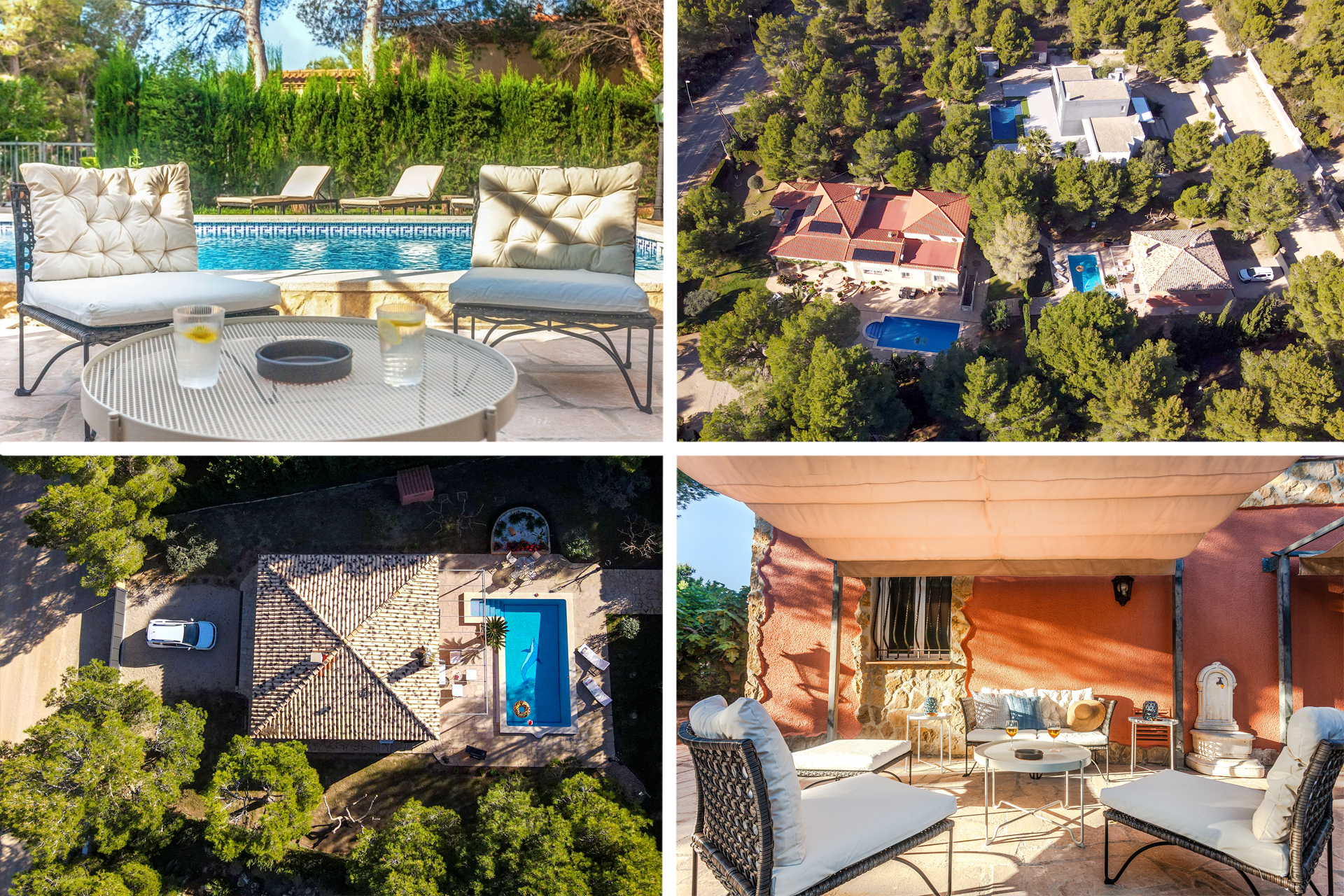 Private pool and garden